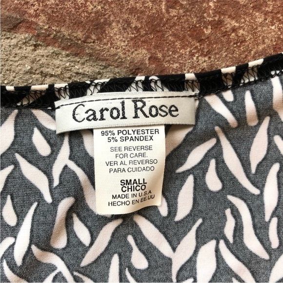 Elle Size Small black top and Carol Rose size small black & white top- two tops! - Picture 10 of 16